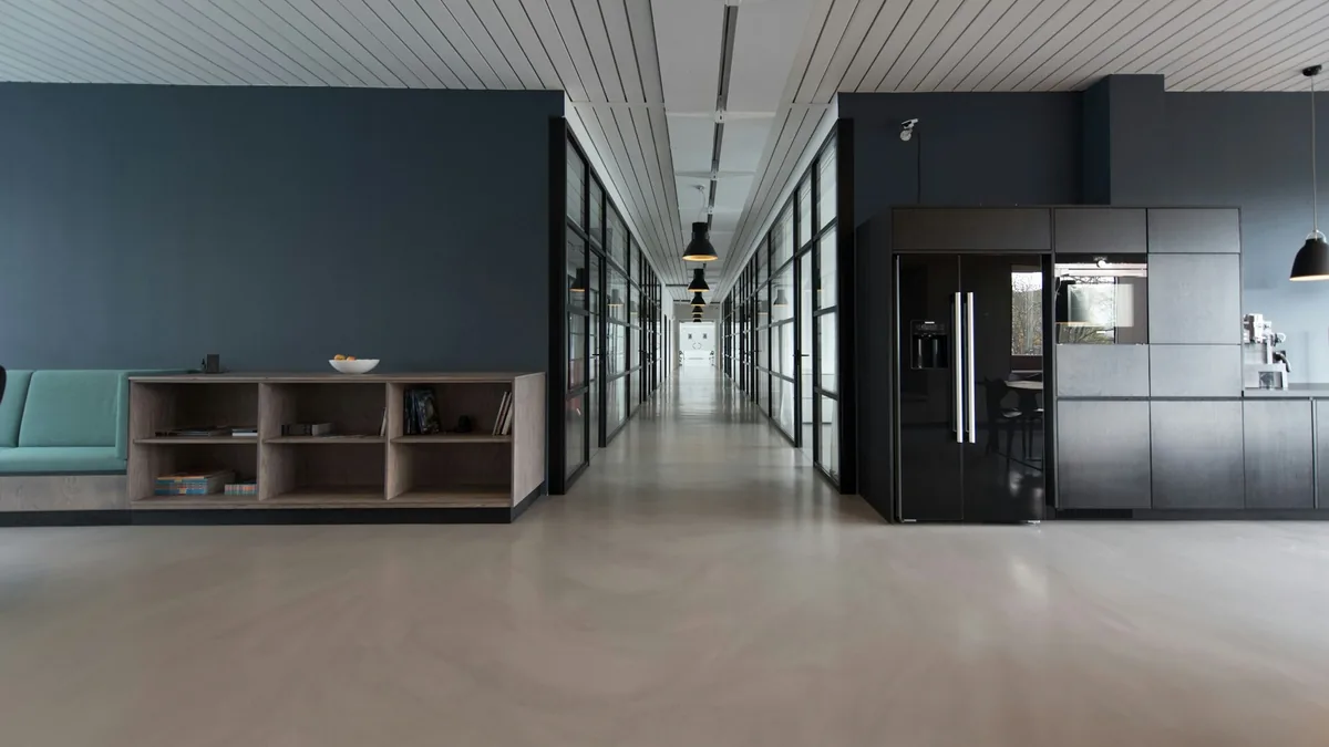 Modern Professional Office Workspace Emphasizing Workplace Productivity and Team Collaboration